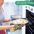 thumbnail image 2 of Yayeee Pot Holders Kitchen Heat Resistant with Pocket 7"x9.8" Cotton Oven Cooking Hot Pads, Floral Mushroom, 2 of 7