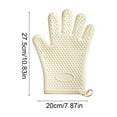 thumbnail image 3 of COM1950s Silicone Oven Gloves,Heat Resistant Kitchen Gloves for Baking and Grilling,Non-Slip Microwave Cooking Gloves with Secure Grip for Hot Pans and Trays, 3 of 9