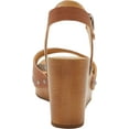 thumbnail image 3 of Women's Lucky Brand Zashti Wedge Sandal Latte Vegetable Tumbled Leather 9.5 M, 3 of 5