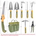thumbnail image 2 of Set de Herramientas de Jardinería WisaKey 9 Piezas en Acero Inoxidable con Bolsa, 2 of 8
