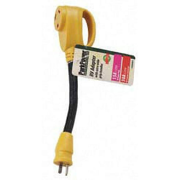 1 PC-Marinco 1530ARV RV Adapter w/Extra Grip Handles, 15A to 30A