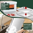 thumbnail image 6 of Quarter Sheet Pan With Rack Set [2 Baking Sheets + 2 Racks]  Stainless Steel Cookie For And Wire - Rust & Warp Resistant Nonstick Size 12 X 9.8 1 Inch, 6 of 7