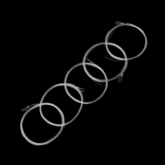 5Pcs 9Ft Fly Fishing Tapered Leader Fly Taper Line Leader Fishing Line With Loop 3X