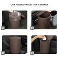 thumbnail image 3 of FRCOLOR Auto Trash Can for Car Interior Hanging Vehicle Trash Bin Car Trash Can Portable Trash Can Car Garbage Bin for Waste Management Cars Trucks Garbage Container PU, 3 of 7