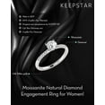 thumbnail image 5 of 1.00 Carat TW Women's Diamond Halo Engagement Rings in 10k White Gold, 5 of 5