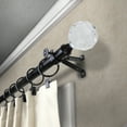 thumbnail image 2 of 13/16" Dia Adjustable 48-84 inch Curtain Rod with Jeshan Finials - Black,(4857-482), 2 of 3