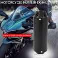 thumbnail image 4 of Kit de silenciador de escape Para motocicleta 28 mm tubo de escape de carreras Para motos de cross 50 cc 110 cc 125 cc ATV negro shaofei, 4 of 5