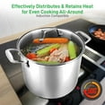 thumbnail image 4 of NutriChef Heavy Duty 19 Quart Stainless Steel Soup Stock Pot with Lid, 4 of 9