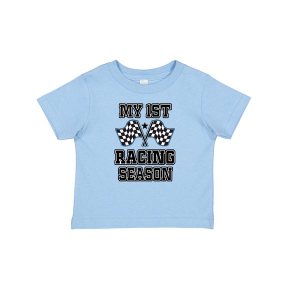 Inktastic My 1st Racing Season Checkered Flags Boys Baby T-Shirt
