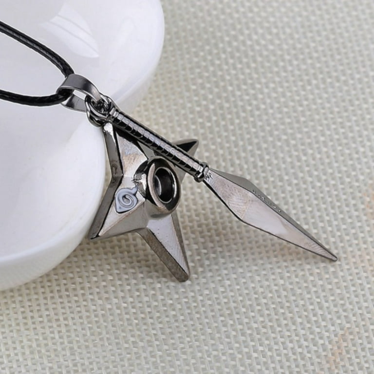 Ninja Star Naruto Necklace Martial Arts Superhero Pendant Weapon