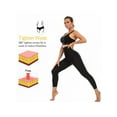 thumbnail image 4 of Sauna Sweat Shapewear High Waisted Pants Mid Thigh Workout Suit Waist Trainer Weight Loss Lower Body Shaper Sweatsuit Exercise Fitness Gym, Inner Vinyl for Women Men, 4 of 5