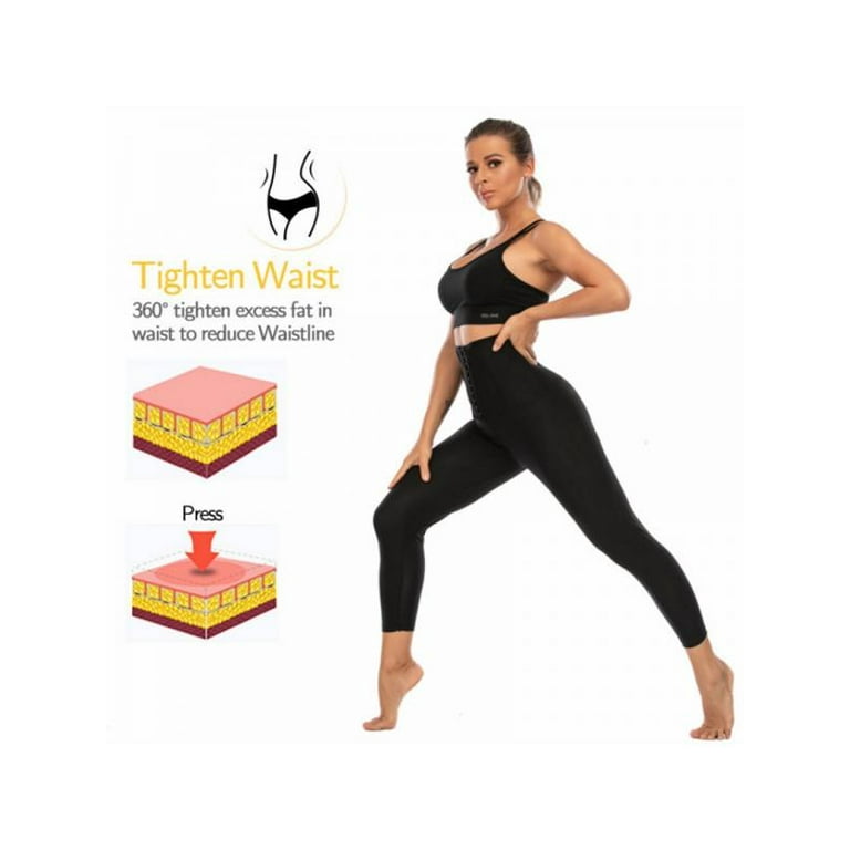 Sauna Sweat Shapewear High Waisted Pants Mid Thigh Workout Suit Waist  Trainer Weight Loss Lower Body Shaper Sweatsuit Exercise Fitness Gym, Inner