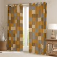 thumbnail image 2 of Castle Fairy Plaid Curtains Pack of 2 (42x84 Each),Pixelated Miners Game Curtains Blackout, 2 of 6