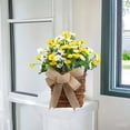 thumbnail image 4 of Hydrangea Door Hanger Basket Wreath, Spring Wreaths for Front Door, Summer Wreath Hanger Basket Wreath Artificial Floral Wreath for Front Door Wall Window Farmhouse Party Holiday Home Decor, 4 of 6