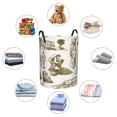 thumbnail image 4 of Fotbe Olive Picking Pattern Laundry Basket with Handles, Waterproof Large Laundry Hamper, Wash Bag for Corner Dorm, Rolling Laundry Basket with Handles-Medium, 4 of 6