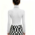 thumbnail image 5 of Kamentoy Womens Long Sleeve Shirts Basic Turtleneck Ribbed Thermal Underwear Tops | Slim Fit Base Layers Tee, Tight Undershirts, Going Out T-shirts, 5 of 5