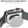 thumbnail image 4 of LAICAIW [4 Pack] Hard PC Case with Tempered Glass Screen Protector Compatible Apple Watch Series 9/8/7, Full Coverage Ultra Thin HD Clear Sensitive Touch Cover for iWatch 41mm, 4 of 6