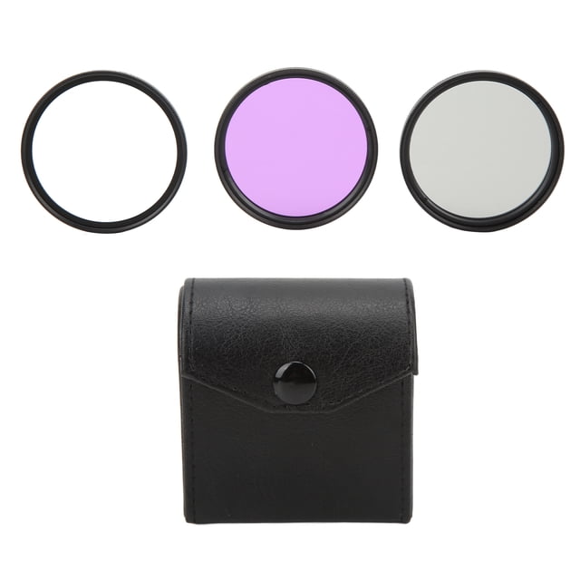 Kit de 3 filtros de lente multicapa UV CPL FLD para accesorios de cámara digital, 52 mm (1485)