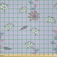 thumbnail image 2 of Ambesonne Underwater Fabric by the Yard Microfiber, Fish Coral Seashell Art, 10 Yards, Pastel Purple and Grey Pink, 2 of 2