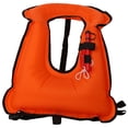 thumbnail image 1 of Adult Inflatable Life Jacket Vest for Swimming Snorkeling Surfing Boating Safety Floatation Vest Orange_Perfect Gift, 1 of 1