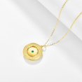 thumbnail image 3 of TANGPOET 925 Sterling Silver Birthstone Compass Necklace, May Gold, 3 of 5