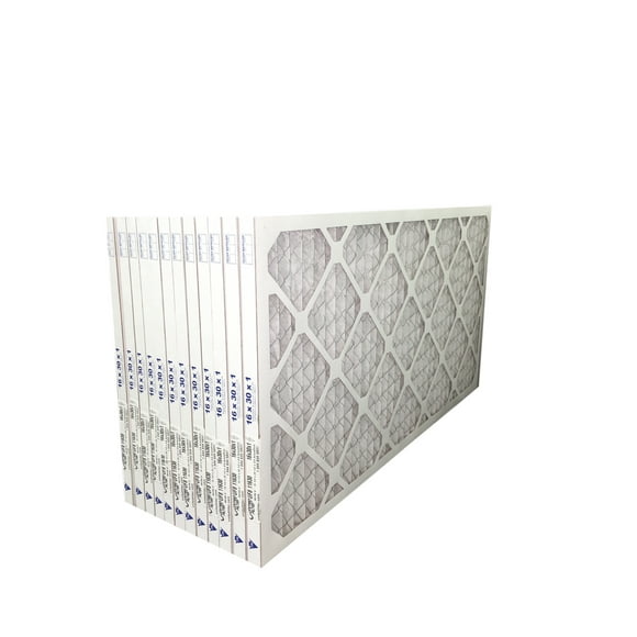 16x30x1 MERV 8 Furnace Filter - FREE SHIPPING - Case of 12
