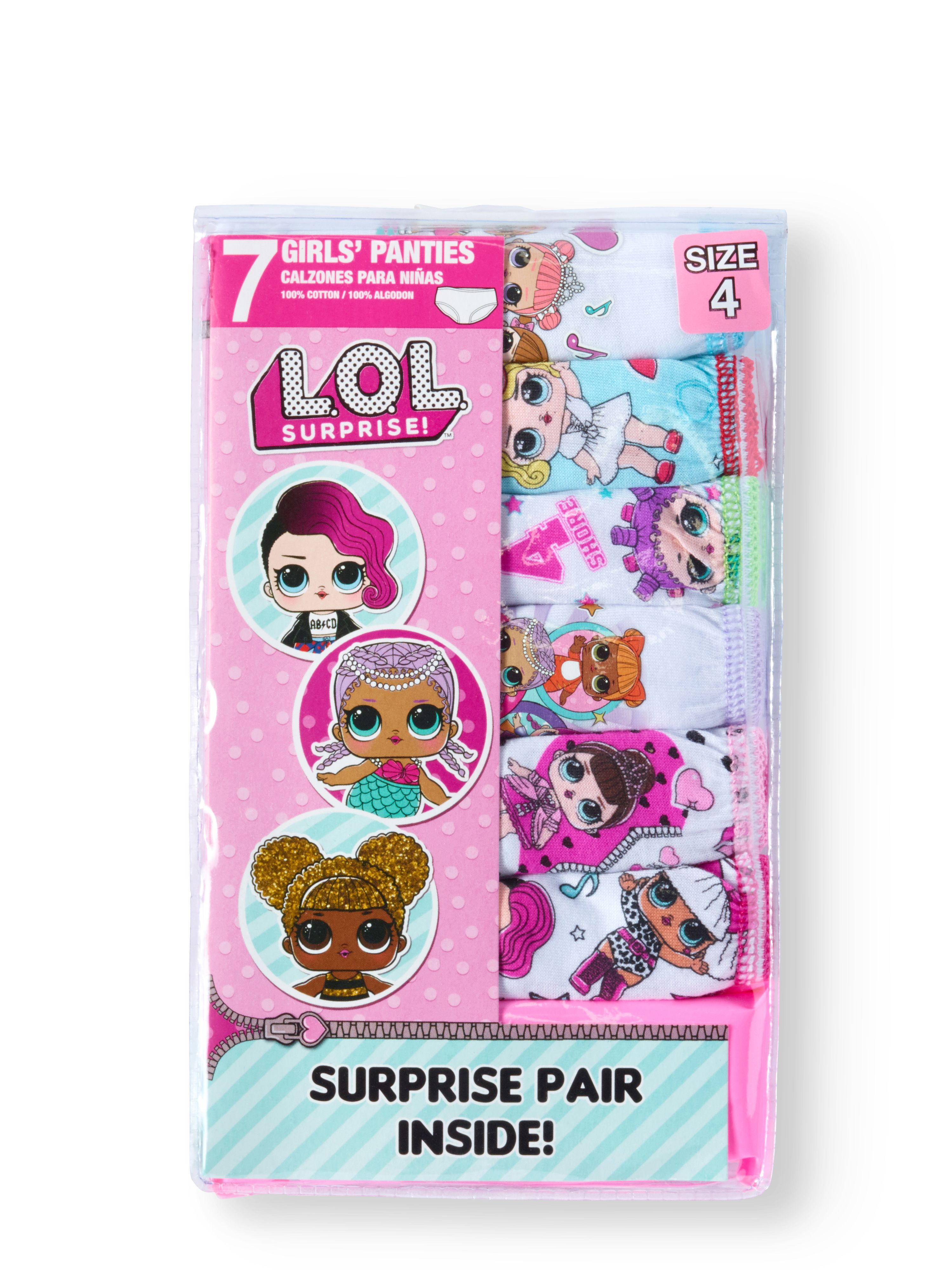L.O.L. Surprise! Girls Underwear, 7 Pack Brief Panties Sizes 4 - 8 - image 2 of 3