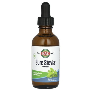 KAL Sure Stevia Drops, Low Carb, Zero Calorie Sweetener, Keto Friendly, Great Tasting Liquid Stevia, Low Glycemic, 60-Day Money Back Guarantee (Unflavored)