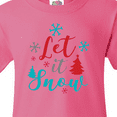 thumbnail image 4 of Inktastic Let It Snow, Snowflakes, Christmas - Red Blue Gray Youth T-Shirt, 4 of 5