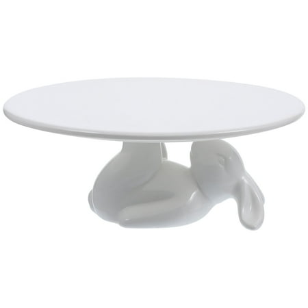 

FRCOLOR 1 Set of Rabbit Dessert Stand Ceramic Cupcake Plate Cake Display Stand Bunny Dessert Holder