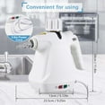 thumbnail image 3 of Deago Pressurized Handheld Steam Cleaner for Home, Multi-Surface Steamer with 9 Accessories, All Natural Steam Cleaner for Cleaning Car, Upholstery, Floor, Grout and Tile, 3 of 9