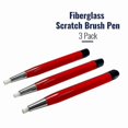thumbnail image 4 of 3-Pack Fiberglass Scratch Brush Pen for Jewelry, Watch, Coin, Electronics Cleaning and Surface Restoration Tool, 4 of 5