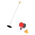 thumbnail image 4 of Kit de tenis de mesa con mesa incluida No se requiere mesa de tenis de mesa Práctica de tenis de mesa 15cm, 4 of 9