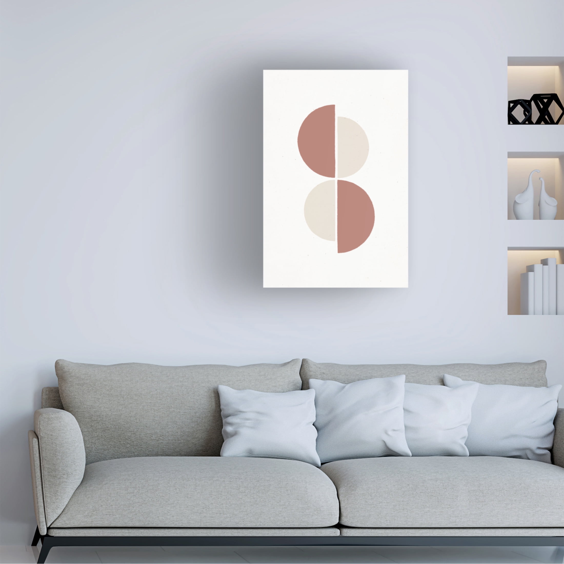 Trademark Fine Art uplusmestudio Rust And Sand Duo Canvas Wall Art
