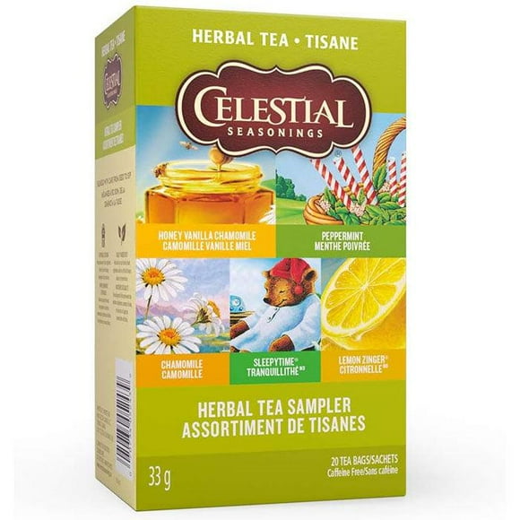 Celestial Seasonings - Assortiment de Tisanes, 20 Sachets