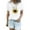 Brown, variant on Womens Summer Tops Sunflower Shirts Cute Dandelion Graphics Tshirt Summer Short Sleeve Tee Tops for Women Black L