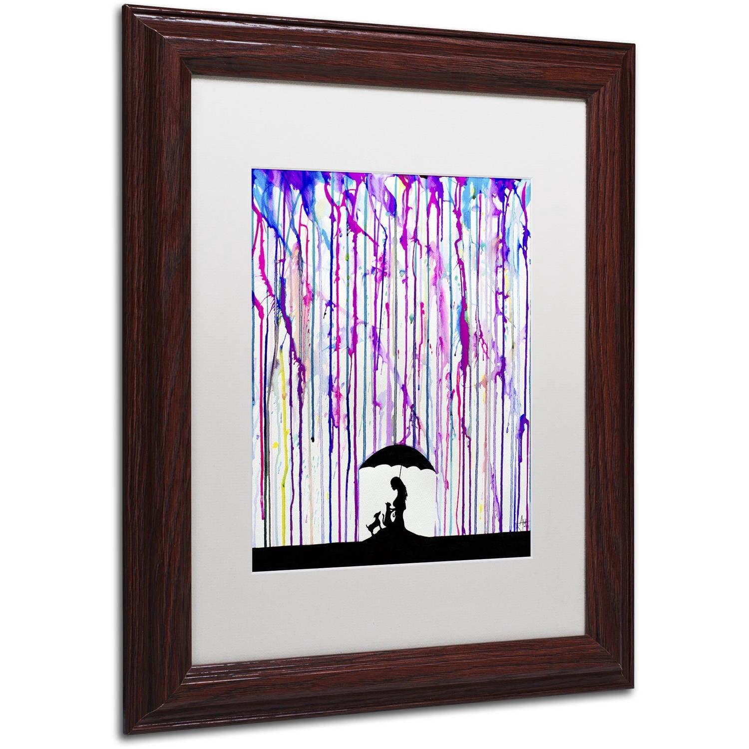 Trademark Fine Art 'Cradle' Canvas Art by Marc Allante, White Matte, Wood Frame