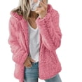thumbnail image 3 of Abrigo de piel sintética de oso de peluche para mujer, chaqueta gruesa y cálida de lana suave con bolsillo y cremallera, elegante, otoño e invierno, 2023, 3 of 4