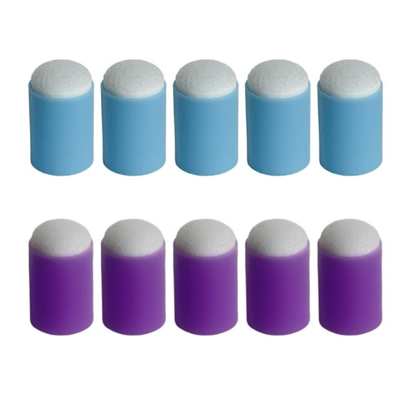 10Pcs Finger Sponge Daubers Finger Painting Sponge Craft Drawing Sponge Dauber for Painting Art Ink Crafts Card Making