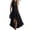 *Black, variant on VBVC Women's Sleeveless Zip Up High Low Maxi Dress , Summer Stand Collar Ruffle Hem Dress For Women , Ladies' Flowy Boho Dress with Pockets,Black,S-2XL