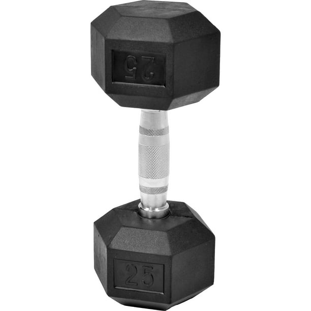 Par de mancuernas Hexagonales Centurfit 25 Lbs 2pz Profesional