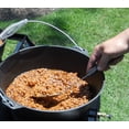 thumbnail image 3 of 4 Cuartos. Olla De Hierro Fundido Sazonada Con Tapa De Hierro Fundido, Color Negro, 3 of 5
