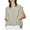 Khaki, variant on Womens Casual Zip Up Vest Cargo Oversized Ruched Hem Sleeveless Blazer Jackets Tops Green S
