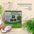 thumbnail image 2 of Verdana Coco Coir Potting Soil Brick – 10 Lb - Peat Moss Alternative for Potting Mix, Raised Bed Soil, Organic Gardening & Seed Starting - Compressed Coconut Fiber Block Expands to 18 Gallons, 2 of 3