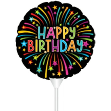 STICK BALLOON HBD COLOR FIREWORK