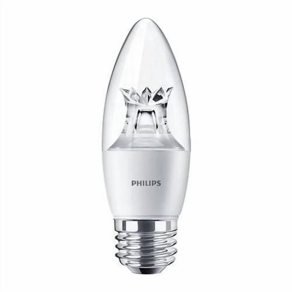 Philips 4.5W B12 Dimmable Warm White Decorative Candle 40W Replacement LED Bulb