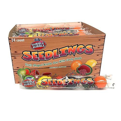 Dubble Bubble Seedlings Fruit Shaped Bubble Gum 6 Piece Tube