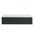 thumbnail image 3 of Castor 80 in W Black Double Bath Vanity and White Quartz Top, 3 of 11