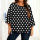 thumbnail image 1 of TaTaai Long Sleeve Gradient Top for Plus Size, Women's Casual T-Shirt Blouse, Round Neck Loose Fit, Soft Home Wear, All Seasons Everyday Attire Gift, 1 of 6