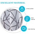 thumbnail image 4 of HGmart Thermal Insulated Grommet Blackout Curtains for Bedroom, Living Room 50Wx63L Black Line 2pcs, 4 of 7